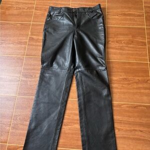 Wilson Black Leather Men’s biker pants